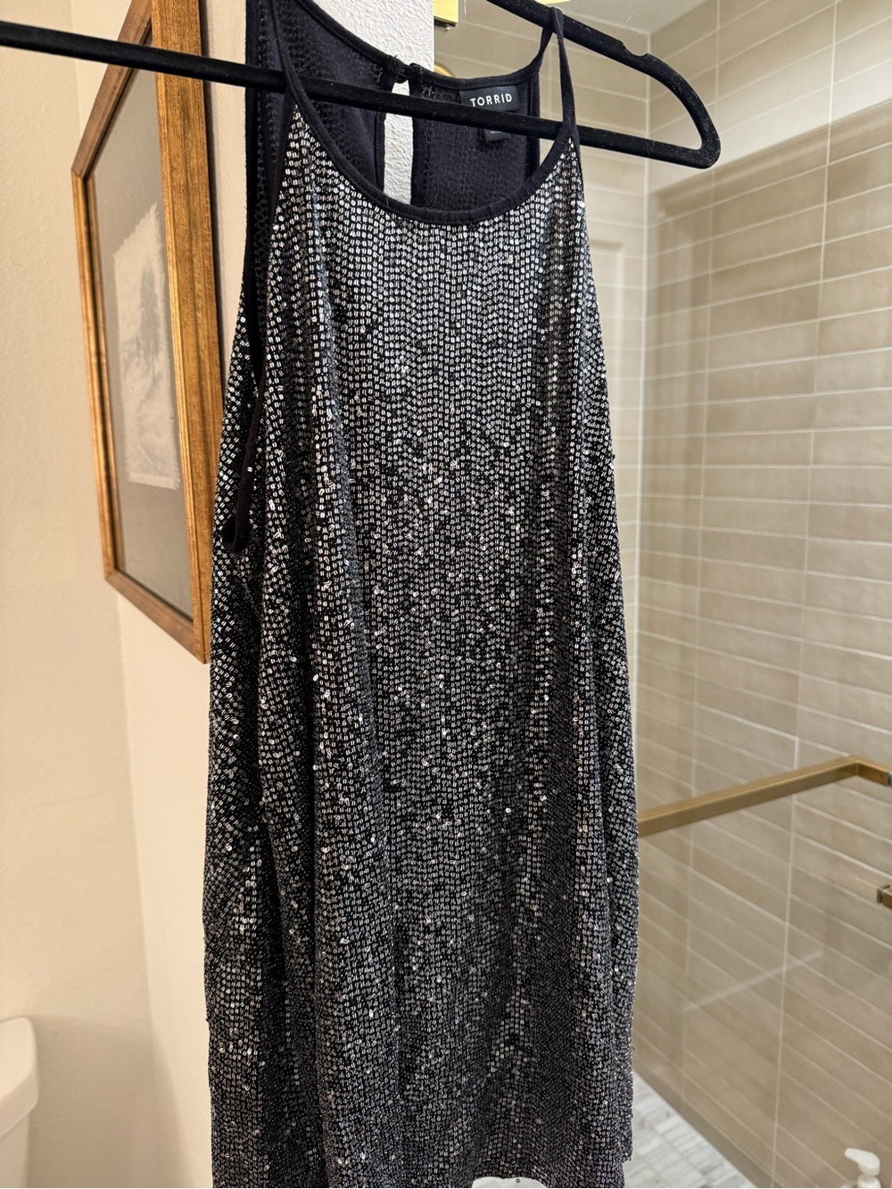 torrid Black Sequin Dress